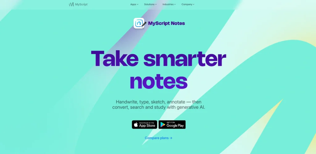 Note Taking Apps for iPad-Nebo (Myscript)
