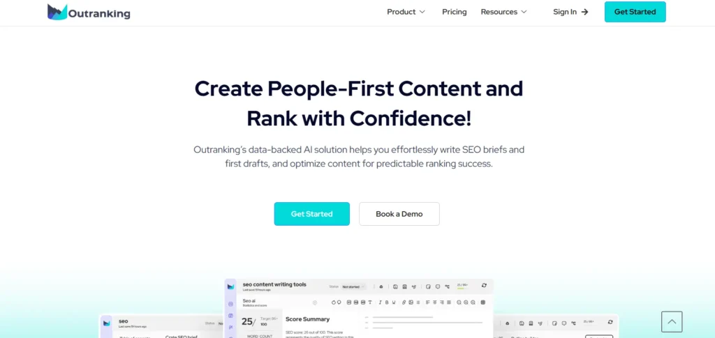 Outranking - Content Optimization Tool