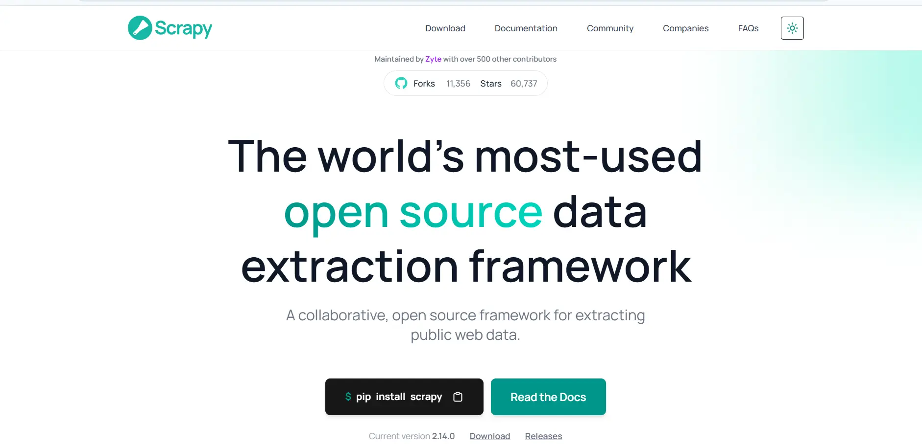 Data Extraction Tool- Scrapy
