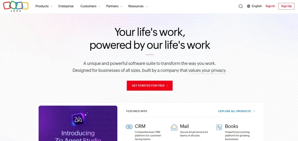 IT Companies in Coimbatore- Zoh⁠o‍ Co​rpo‍rati​on