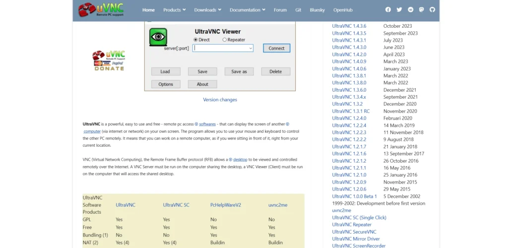 Free Remote Access Software-UltraVNC