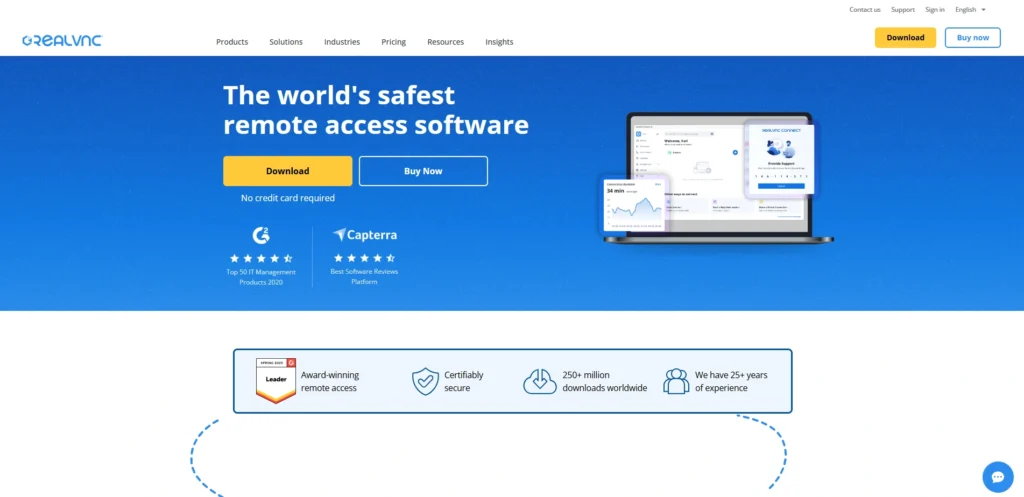 Free Remote Access Software-VNC Connect (Home)