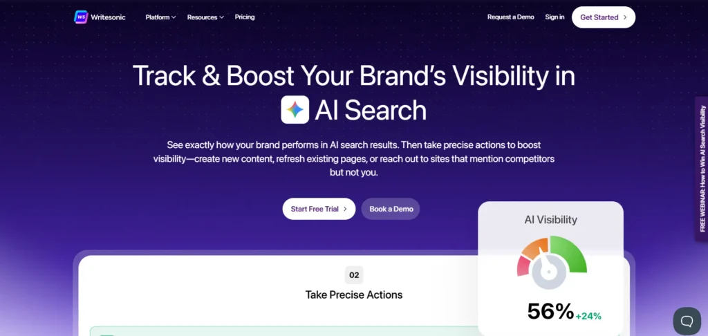 Writesonic  - Content Optimization Tool
