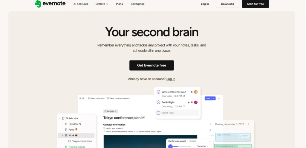 Note Taking Apps for iPad-Evernote