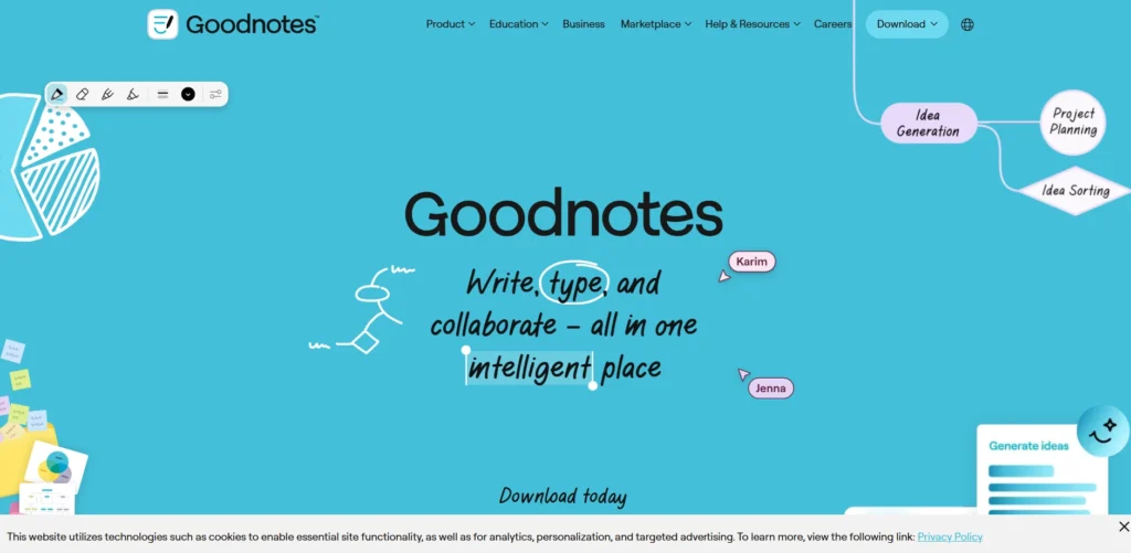 Note Taking Apps for iPad-Goodnotes 6