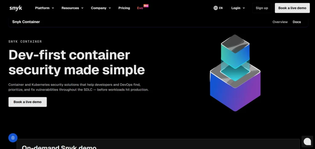 Container Scanning Tool - Snyk Container