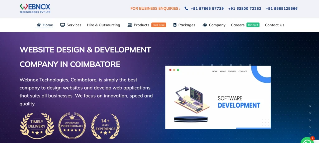 IT Company in Karur - Webnox Technologies