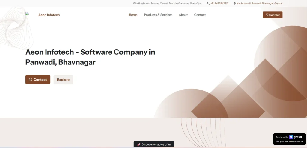  IT C‍omp⁠any i‌n Bhavna​gar- Aeon Infotech