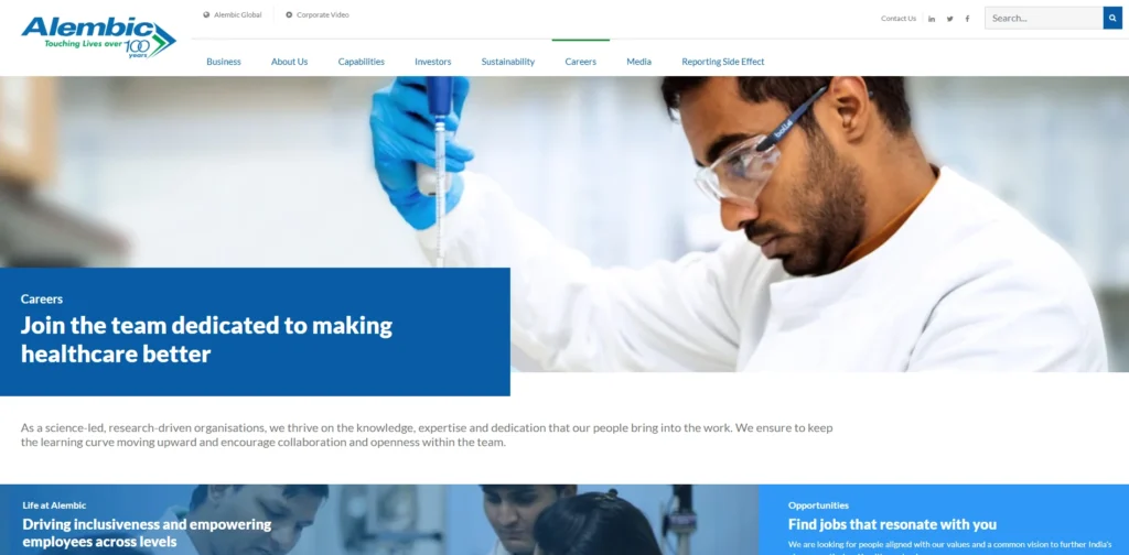  MNC Company in Vadodara- Alembic Pharmaceuticals