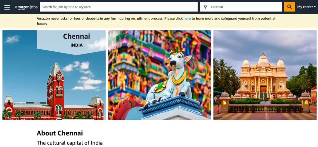 MNC Company in Chennai - Amazon Development Centre
