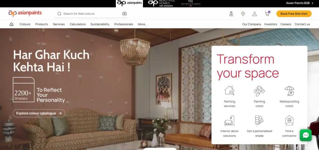 Manufacturing Company in India- Asian Paints