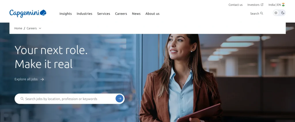 MNC Company in Chennai - Capgemini