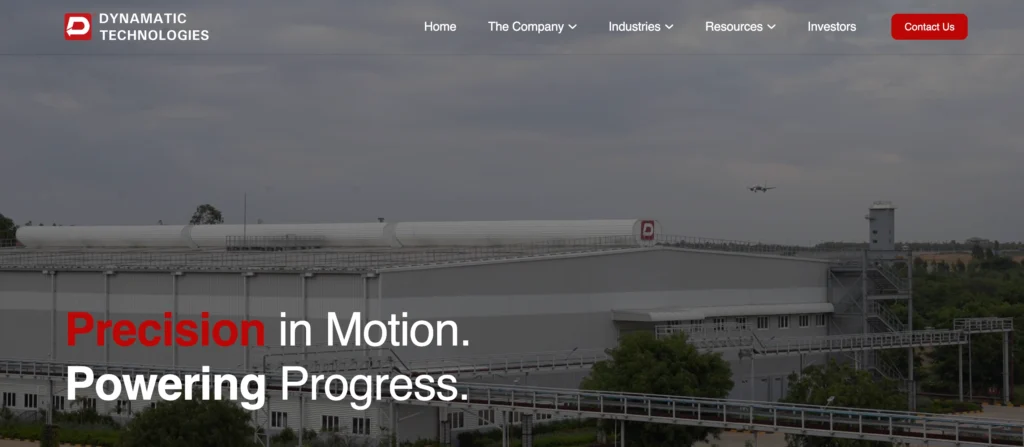 Manufacturing Company in Peenya - Dynamatic Technologies