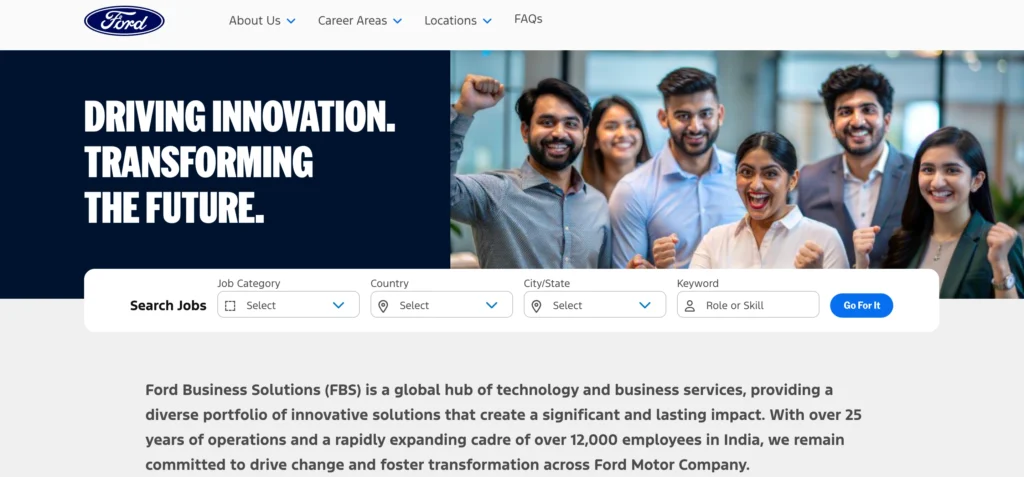 MNC Company in Chennai - Ford Business Solutions