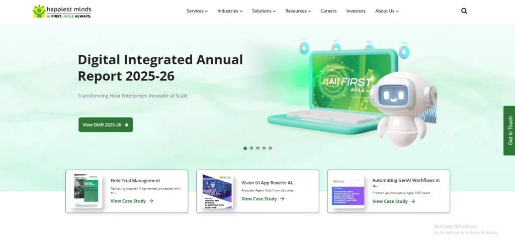 IT Company in India-  Happiest Minds Technologies