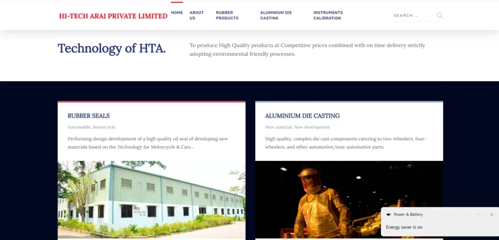 Manufacturing Company in Madurai- Hi-Tech Ar‌ai Private Limited‍