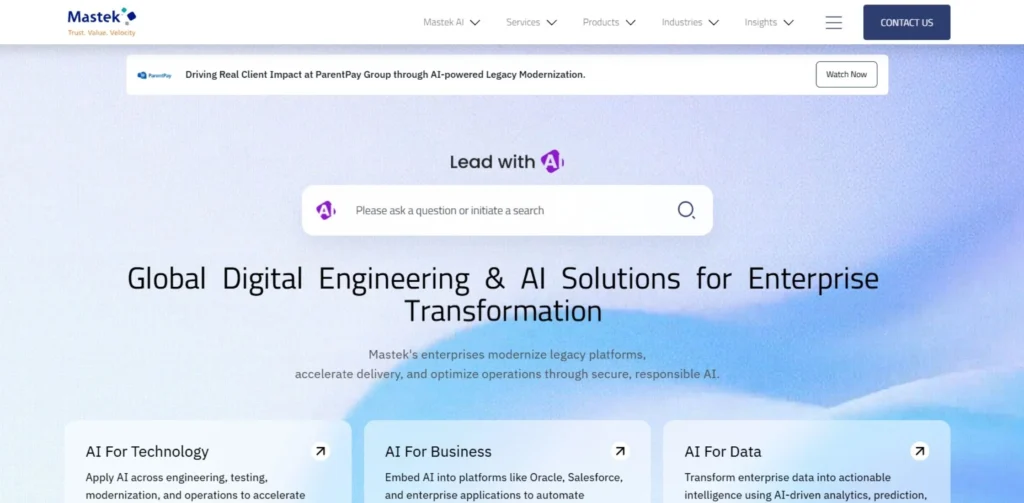 IT Companies in Trichy - Mastek