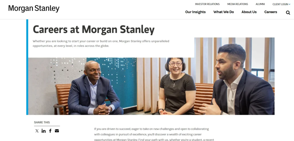 MNC Company in India- Morgan Stanley India