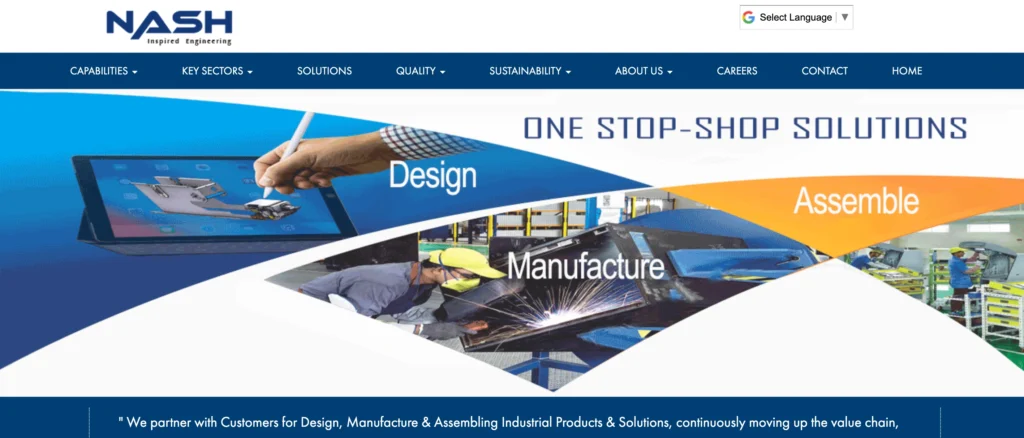Manufacturing Company in Peenya - Nash Industries
