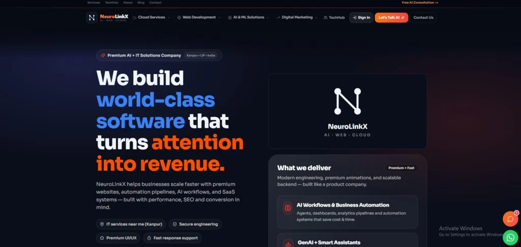 IT Company in Kanpur-  Neurolinkx Technologies