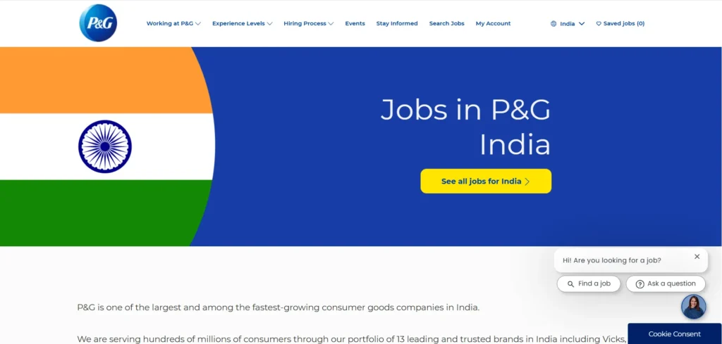  MNC Company in India- Procter & Gamble India (P&G)