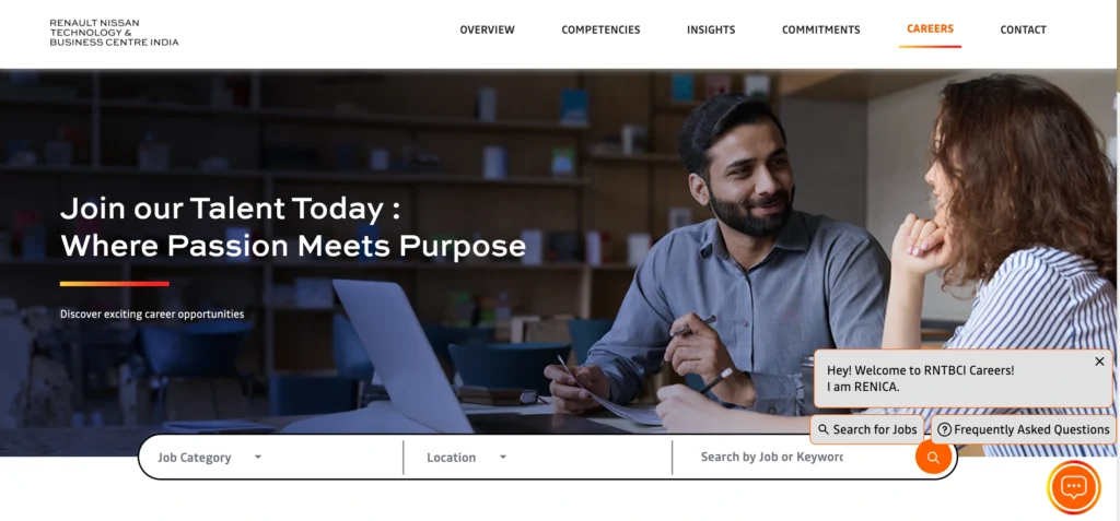 MNC Company in Chennai - Renault Nissan Technology & Business Centre India