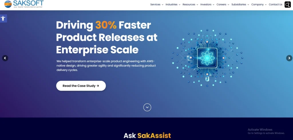 IT Company in India-  Saksoft