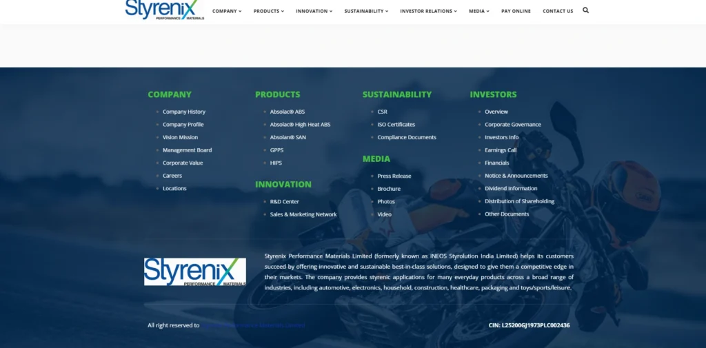 MNC Company in Vadodara-Styrenix Performance Materials