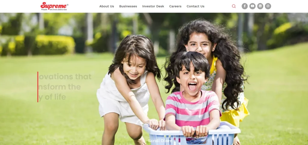 Manufacturing Company in Nashik- Supreme Industries Ltd