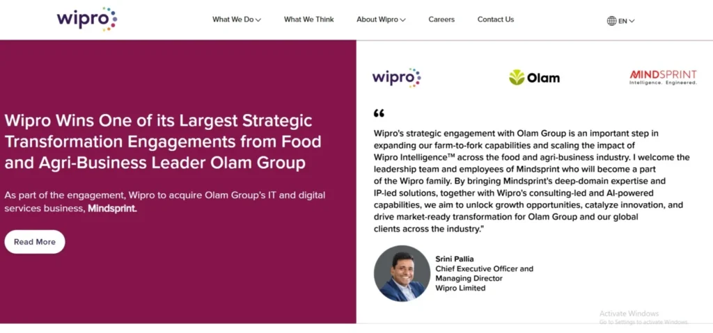 IT Company in Trichy- Wipro