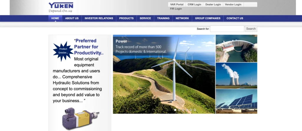 Manufacturing Company in Peenya - Yuken India