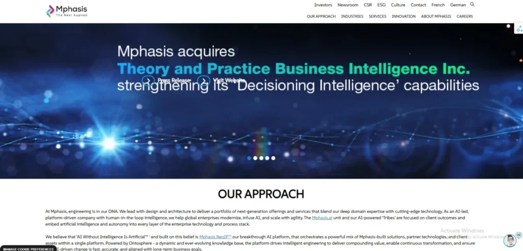 IT Company in Trichy- Mphasis