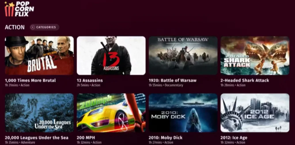 DopeBox Alternatives - Popcornflix