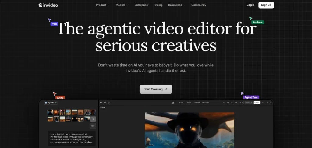 Invideo Editor - AI Tool for Creators