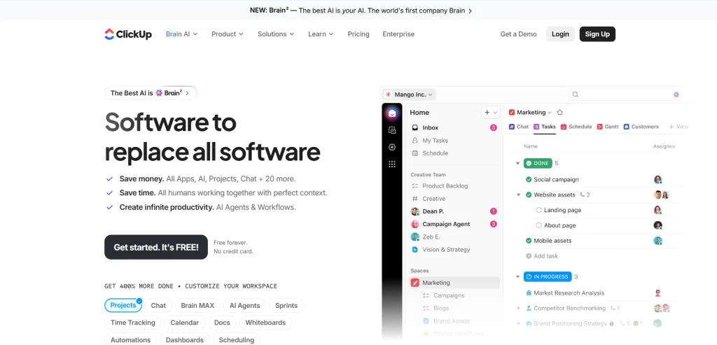Team Collaboration Tool- ClickUp