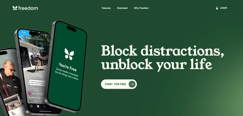 App for time management - Freedom