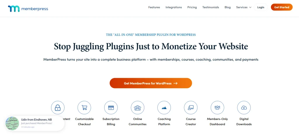  Membership Management Software-MemberPress
