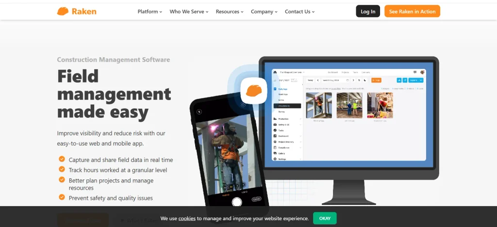 Construction Project Management Software- Raken 
